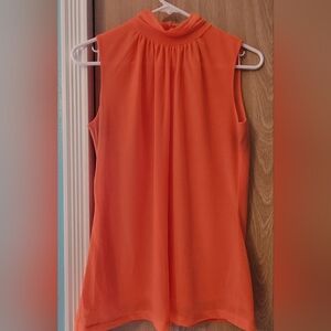 Worthington Sleeveless Mock Neck Camisole in Bright Orange